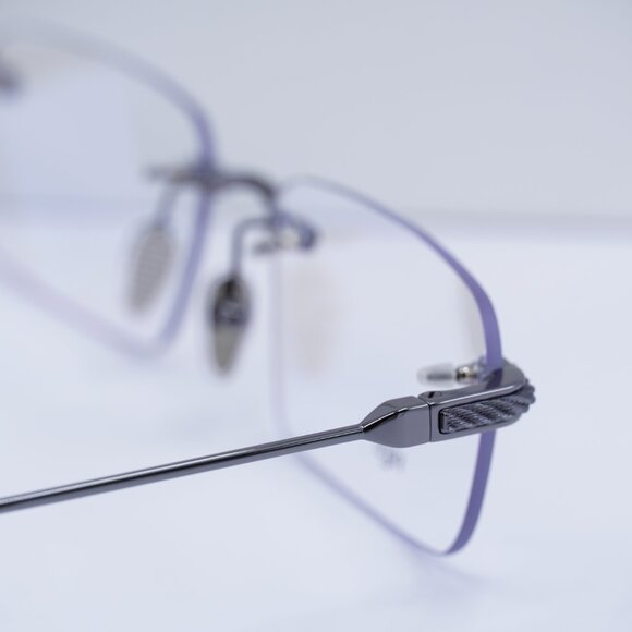 Fred FG50012U 006 Rectangle 56mm Eyeglasses - Gunmetal - Picture 10 of 10